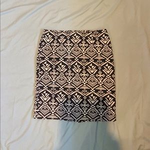Tribal print skirt